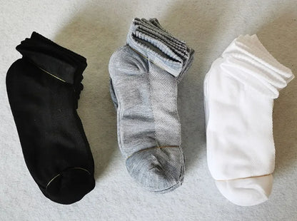 1 Pair Breathable Men's Socks Short Ankle Socks Men Solid Mesh High Quality Male Boat Socks HOT SALE 2023 Hot Men Socks Meias
