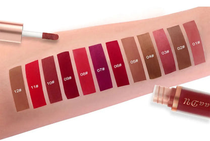 1pcs Waterproof Matte Velvet Lip Glaze Moisturizing Long Lasting Non-stick Cup Not Easy To Fade Lip Gloss Lipstick Makeup