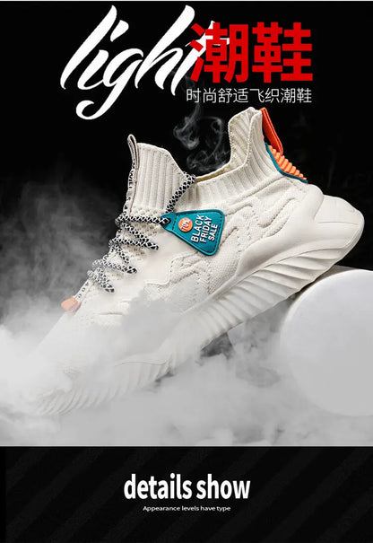 2022 Men Sneakers  New Style Breathable Lace Up Men Mesh Shoes Fashion Casual No-slip Vulcanize Shoes Men Tenis Masculino
