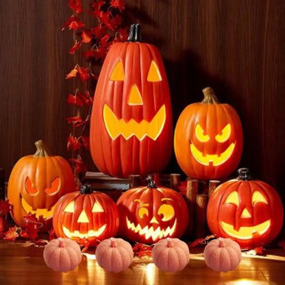 DIY Silicone Pumpkin Candle Mold white 3D Pumpkin Mould Smooth Pumpkin Soap Mold Halloween