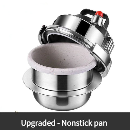 1.2L/1.6L Gas Induction Cooker Universal Mini Stainless Steel Pressure Cooker Pot Soup Rice Multifunctional Household Stew Pan