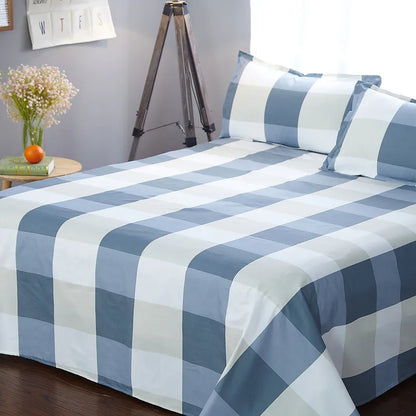 1 piece polyester cotton bed sheet soft printing wash cotton bed sheet