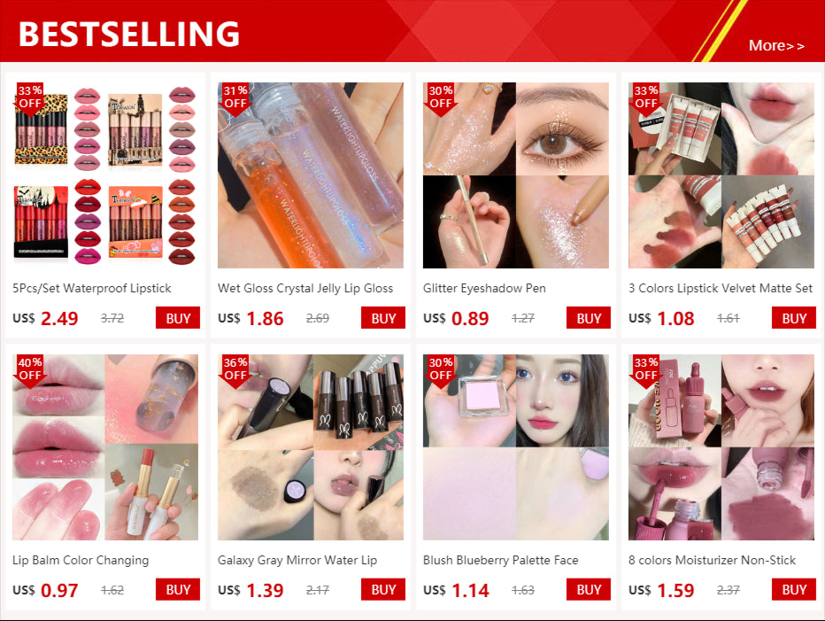HANDAIYAN Gift 6PC/Set Matte Velvet Lip Gloss Waterproof Long-lasting Liquid Lipstick Cosmetic Beauty Keep 24 Hours Makeup