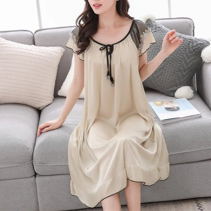 Women Sleeping satin Nightdress