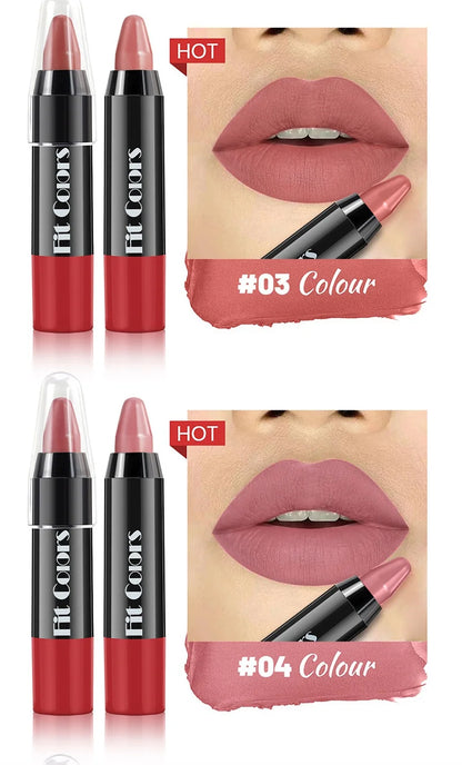 1PC 8 Colors Velvet Matte Lipsticks Pencil Waterproof Long Lasting Sexy Red Lip Stick Non-Stick Cup Makeup Lip Tint Pen Cosmetic