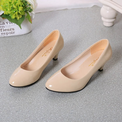 Women Pumps Nude Shallow Mouth Women Shoes Fashion Office Work Wedding Party Shoes Ladies Low Heel Shoes Shoes Soft Heels Women