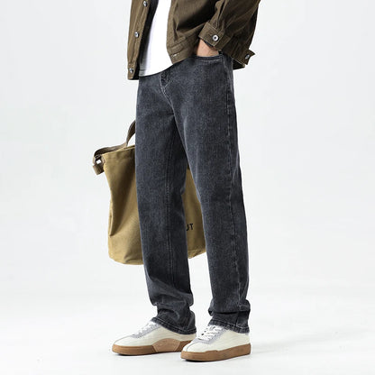 Men's Thin Straight-leg Loose Jeans Summer New Classic Style Advanced Stretch Loose Pants 7 Colors Available Size 35 42