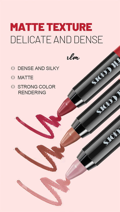 1PC 8 Colors Velvet Matte Lipsticks Pencil Waterproof Long Lasting Sexy Red Lip Stick Non-Stick Cup Makeup Lip Tint Pen Cosmetic