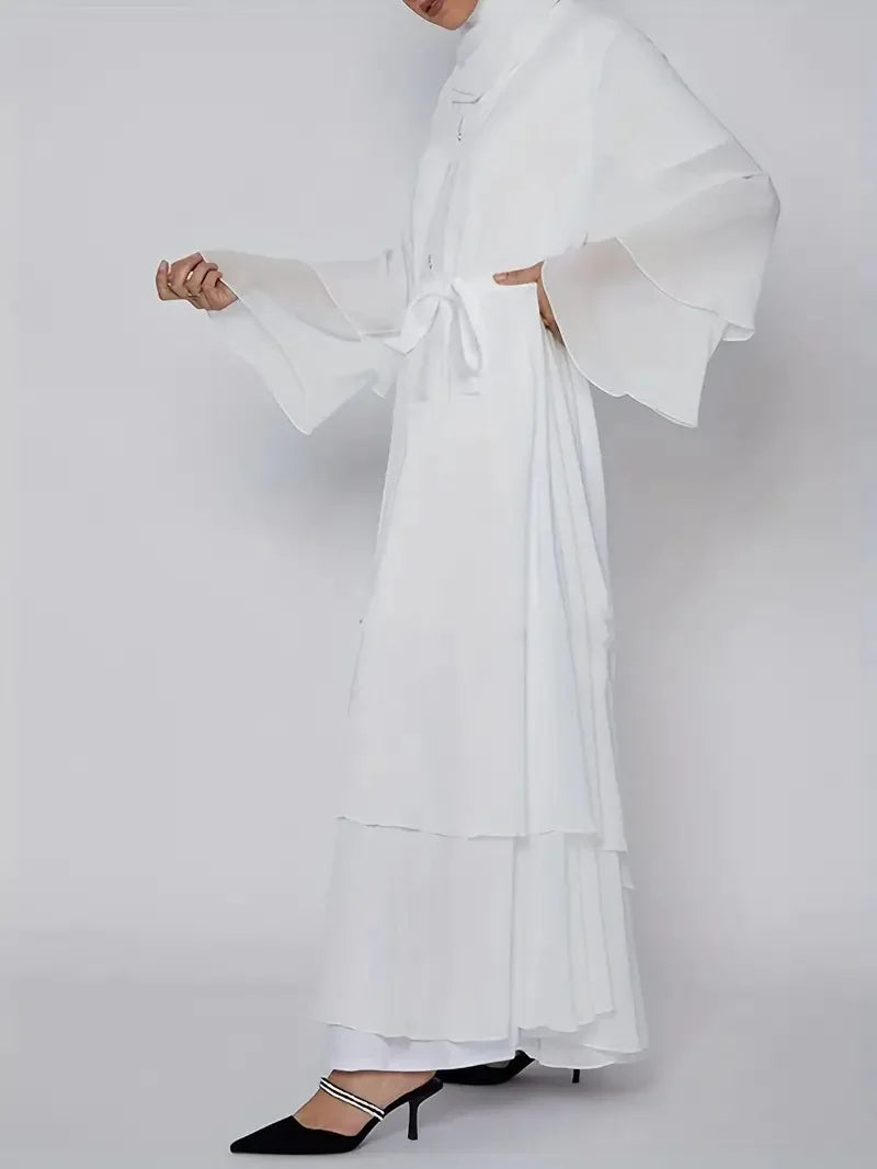 Muslim Long Abaya Dress Turkey Islamic Women Robe Hijab Headscarf Sashes Morocco Kaftan Dubai Arabic Jalabiya Modest Vestidos