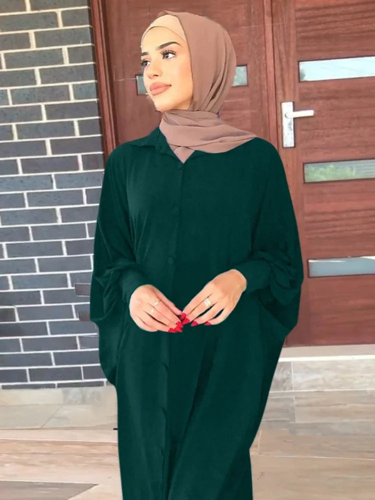 Eid Muslim Modest Dress for Women Abaya Dubai Prayer Eid Ramadan Prayer Garmenrt Longue Musulman Abayas Kaftan Niqab Vestidos