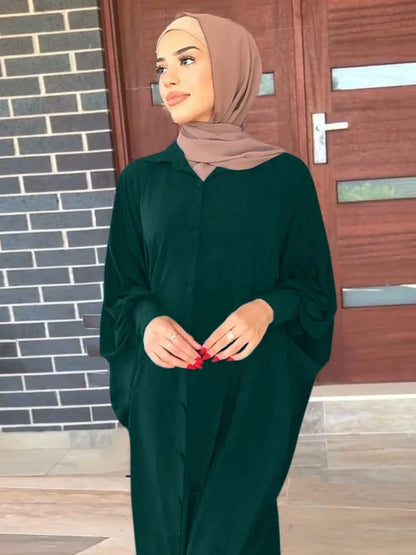 Eid Muslim Modest Dress for Women Abaya Dubai Prayer Eid Ramadan Prayer Garmenrt Longue Musulman Abayas Kaftan Niqab Vestidos