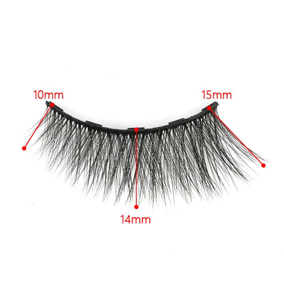 Magnetic Eyelashes Set 3/4/5/10 Pairs Natural Magnet False Eyelashes Makeup Kit Reusable Soft Mink Lashes Eyelash Extension Tool