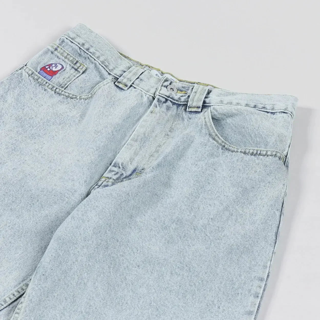 Straight Cotton Loose Embroidered Denim Shorts Men's American Retro Five Pants Summer Loose High Street Skater Pants Y2k Cargo