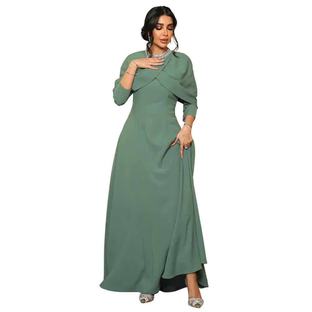 Eid Muslim Abaya for Women Party Dresses Jalabiya Dubai Abayas Kaftan Islam Modest Vestidos Ramadan Morocco Arab Long Robe