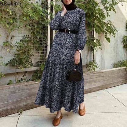 Modest Abaya Eid Ramadan Muslim Maxi Dress Robe Turkey Kaftan Islamic Clothing for Women Hijab Dresses Caftan Vestidos Musulman