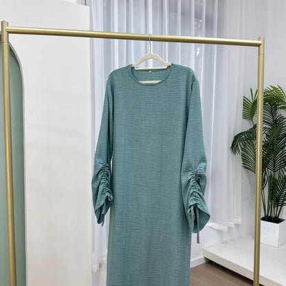 Moroccan Party Eid Ramadan Mubarak Abaya Muslim Maxi Dress Dubai Modest Kaftan Femme Turkey Islam Gown Jalabiya Vestidos Casual