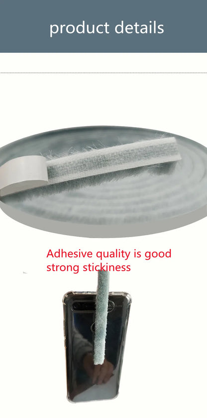 3Meters/5Meters Brush Strip Self Adhesive Door Window Sealing Strip Home Door Window Sound Insulation Wind-proof Strip Gasket