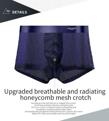 Men's Panties Men Underwear Boxershorts Men Boxer Men Ropa Interior Hombre Calzoncillos Breathable Hombre Bamboo Hole Large Size