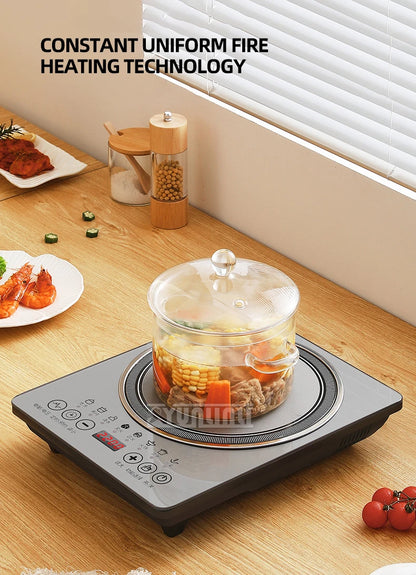 2200W Commercial Induction Cooker Household Multi-Functional Energy Saving Induction Cooker