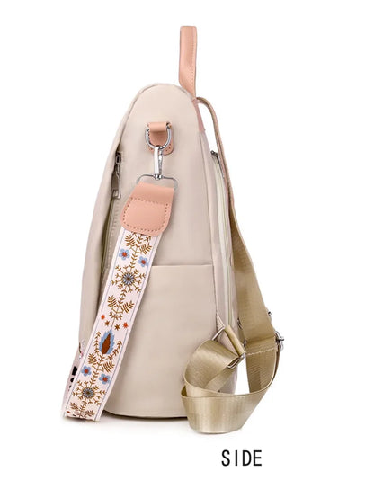Waterproof Oxford Embroidery Women Backpack Fashion Anti-theft Large Capacity Female Travel Casual Backpacks School Laptop Bag