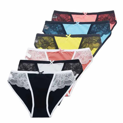 Cotton Briefs Lady 5 PCS/SET Lace Panty Underpants Seamless Panties For Women Lingerie
