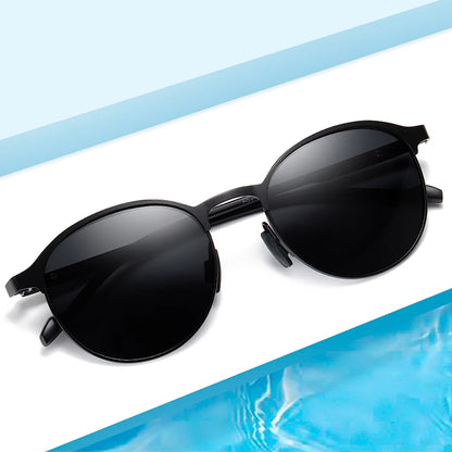 BARCUR Temples Sunglasses Women Polarized Fashion Sun Glasses Driving Round Ladies Sunglass
