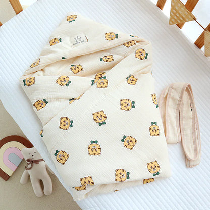 Newborn Crepe Beanie Fleece Quilted Bag