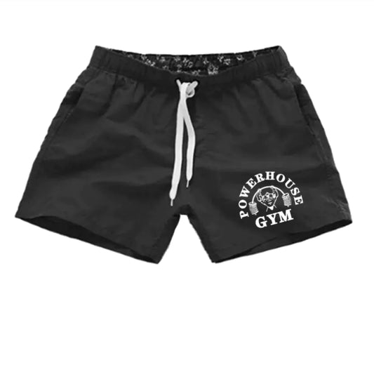 Men's Simple Print Beach Swim Shorts
