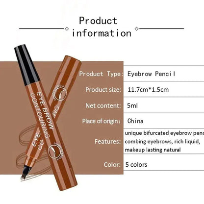 Waterproof Microblading Eyebrow Pen - 5 Colors