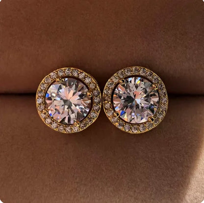 Elegant Zircon Geometric Earrings
