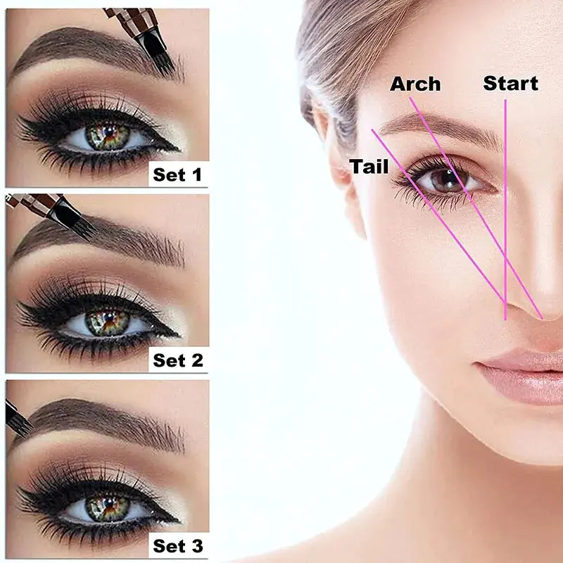 Waterproof Microblading Eyebrow Pen - 5 Colors