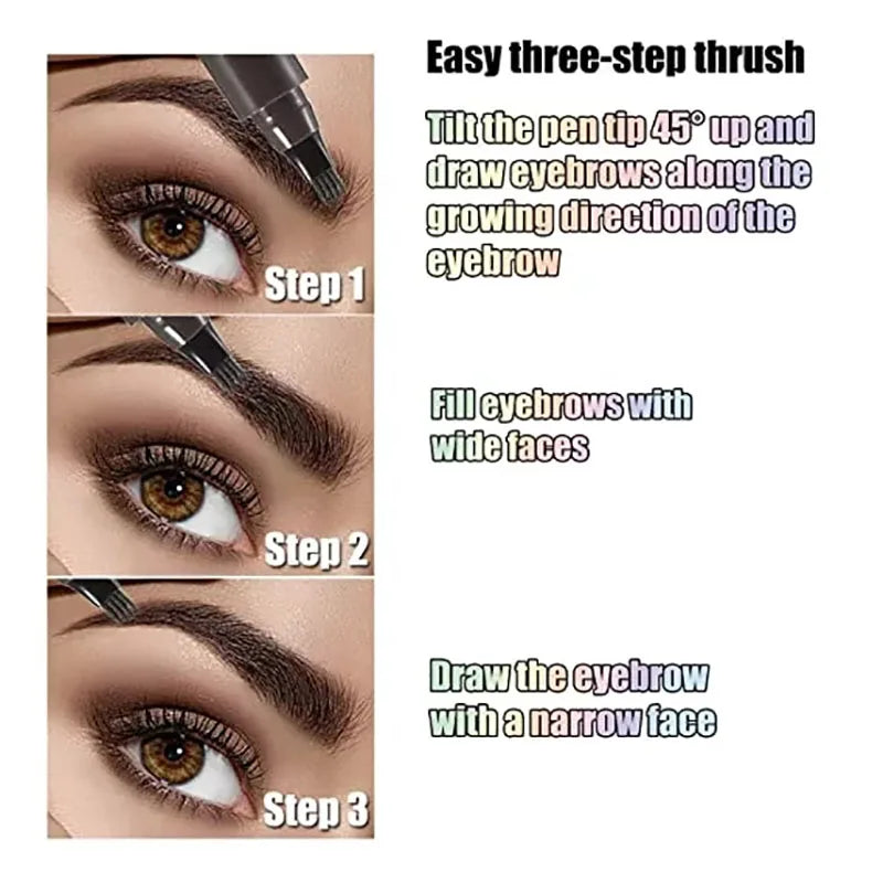 "5 Colors Microblading Eyebrow Pen Waterproof Liquid